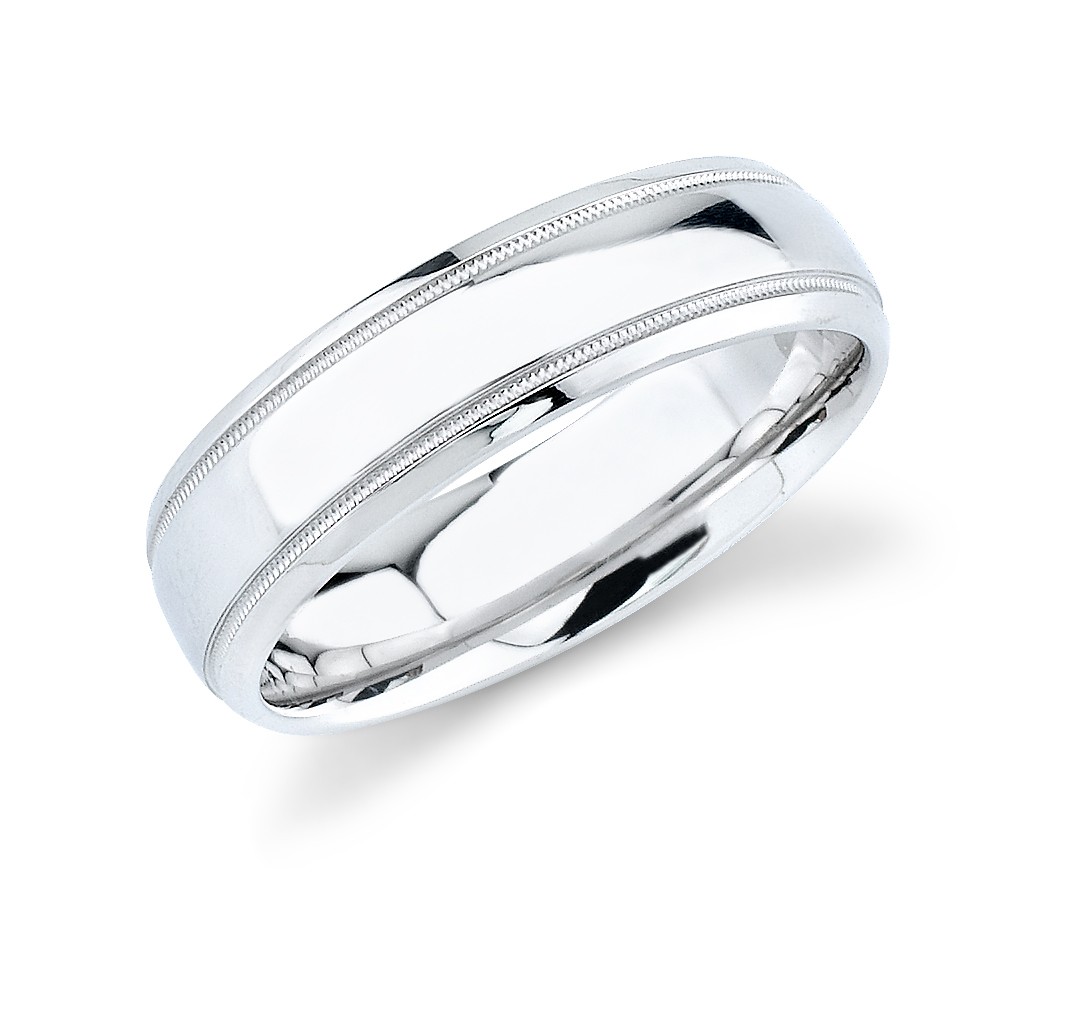 Mens Comfort Fit Wedding Ring