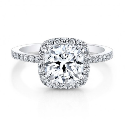 1.22ct Ideal Square Center Diamond Ring