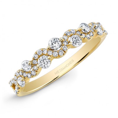 yellow gold stacking diamond ring 29240