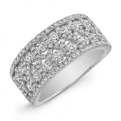 1 1/2TWT White Gold  Diamond Ring