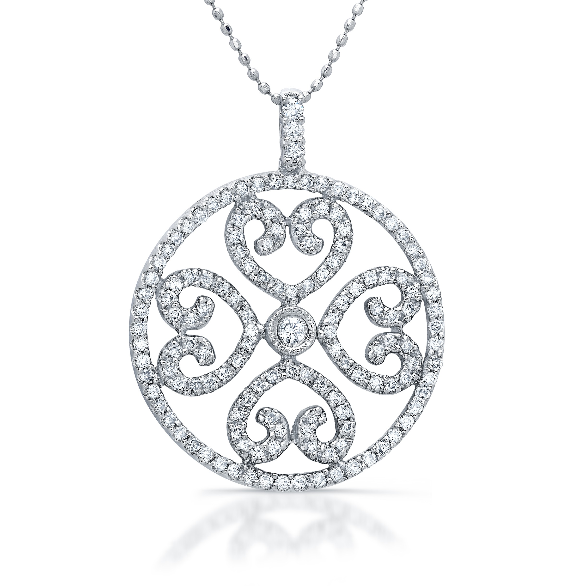 Circle Of Love Diamond Heart Necklace