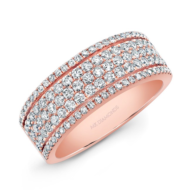 14k Rose Gold Diamond Pave Band (651 x 650 Pixel)
