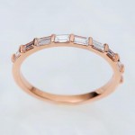 Rose Gold baquette  ring