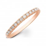 14k Rose Gold Stackable Diamond Ring 18906