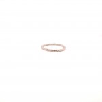 14K White gold Tube Ring