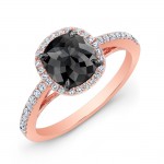 Cushion Black Diamond Ring 28470
