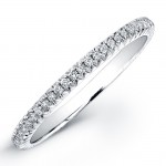 Diamond Wedding Band 14K WG 1/5CTW 