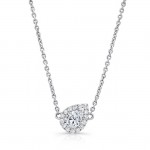 ar shaped diamond necklace