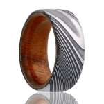 8mm Damascus Steel Mens Band