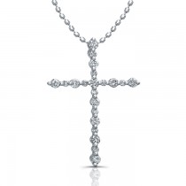 Delicate Traditional Diamond Cross