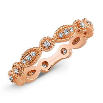 Stackable Rose Gold Diamond Eternity Band