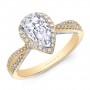 Natalie k criss cross shank ps halo engagement ring