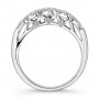 Five Stone Halo Diamond Ring Profile